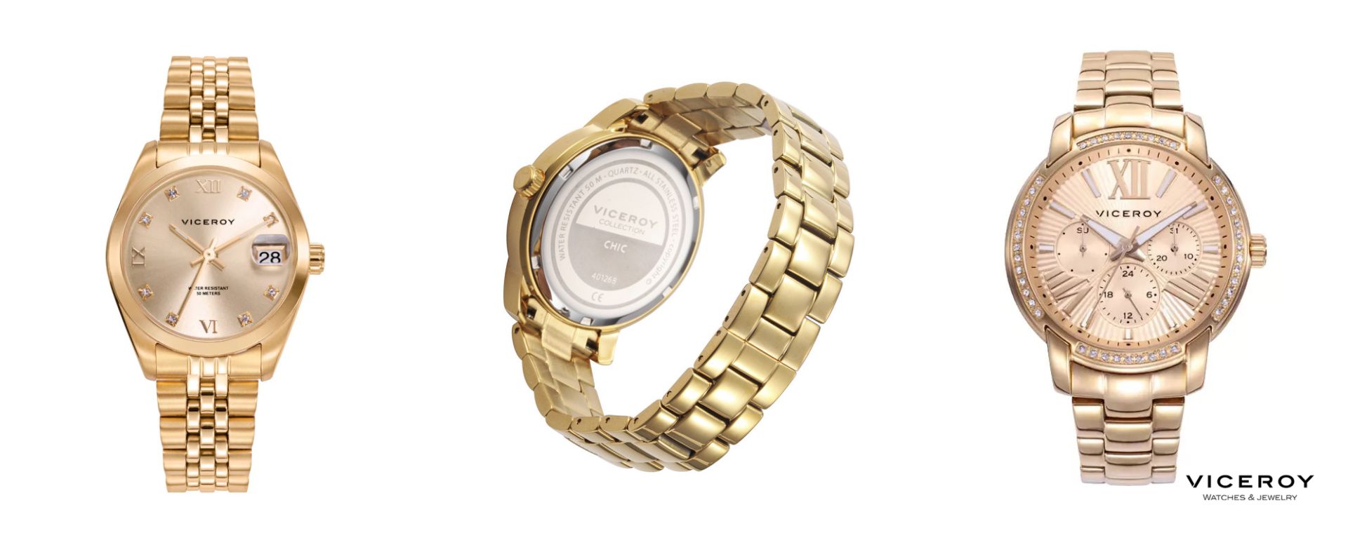 Relojes dorados Viceroy